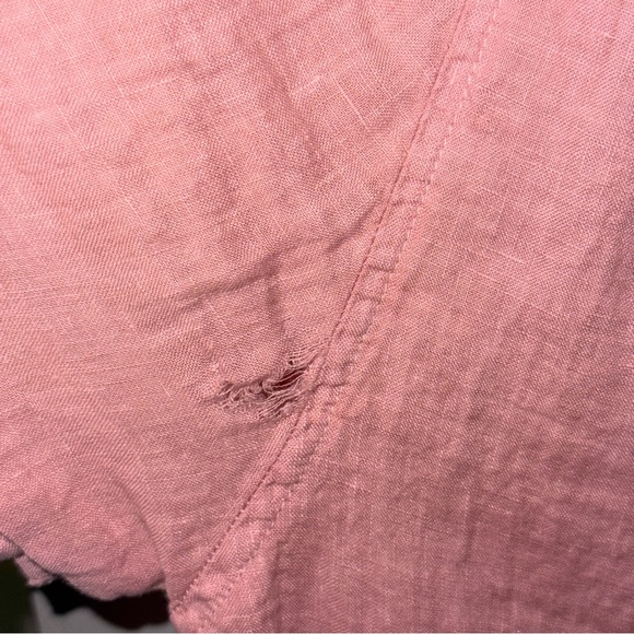 Velvet Mackie Linen Button-Up Shirt - Pink/red - Picture 5 of 5